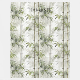 Cobertor De Velo Green Bamboo Mindfulness Yoga