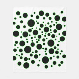 Cobertor De Velo Green Circle Pattern Modern Abstract Blanket