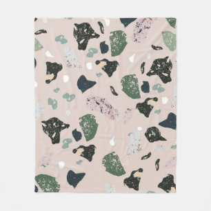 Cobertor De Velo Green Terrazzo Pattern