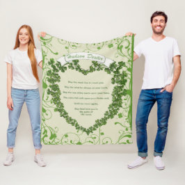 Cobertor De Velo Green Vintage Banner Irlandês Benção Bênção Irland