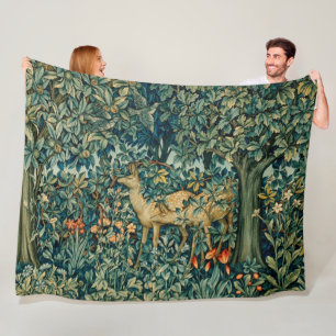 Cobertor De Velo GREENERY, ANIMAIS FLORESTAIS FAZEM TAPETE Floral