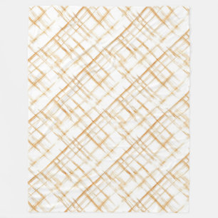 Cobertor De Velo Grelhas Brancas de Creme Caramel