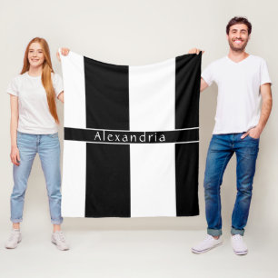 Cobertor De Velo Grelhas de Chic Pretas e Brancas