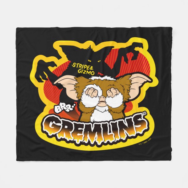 Cobertor De Velo Gremlins | Stripe Scaring Gizmo (Frente (Horizontal))