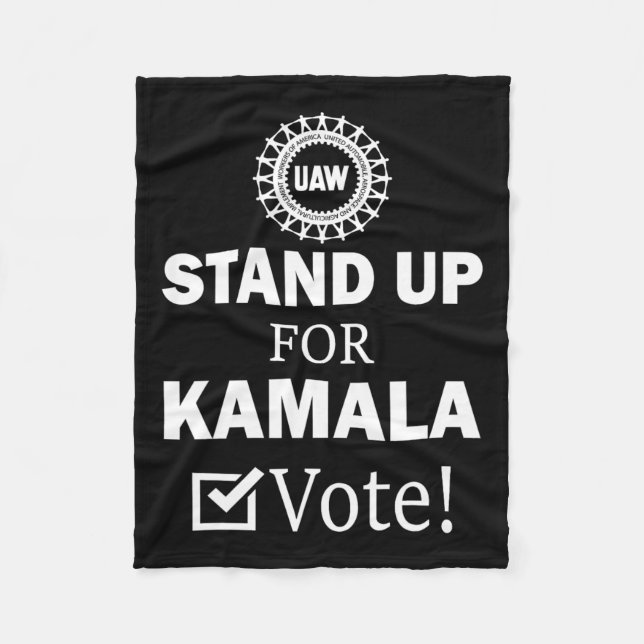Cobertor De Velo Greve Para A Votação De Kamala (Frente)