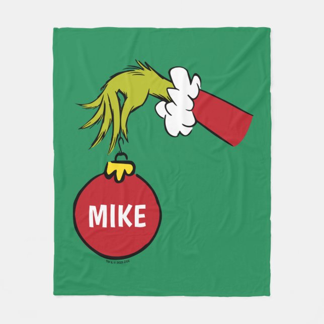 Cobertor De Velo Grinch | Enfeite Personalizado (Frente)