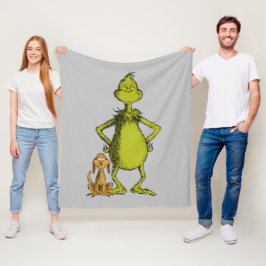Cobertor De Velo Grinch | Posição do Max e do Grinch