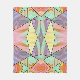 Cobertor De Velo Groovy 70s Púrpura rosa e padrão mármore cor-de-ro