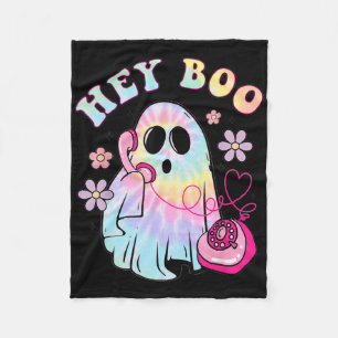 Cobertor De Velo Groovy, Boo, Ghost Ghost Dia de as Bruxas engraçad