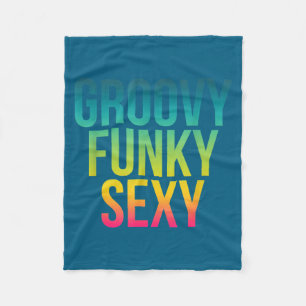 Cobertor De Velo Groovy Funky Y - Citação Divertida e Legal