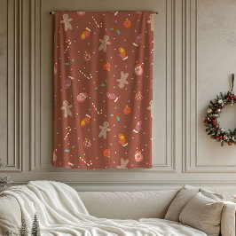 Cobertor De Velo Groovy Holiday Throw Pastel Christmas Celebration