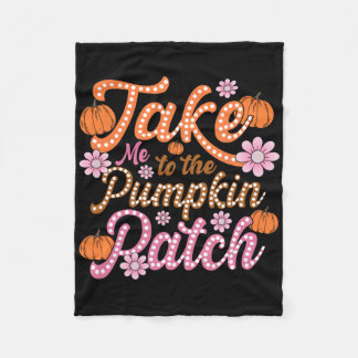 Cobertor De Velo Groovy Levou-Me Para O Pumpkin Patch outono