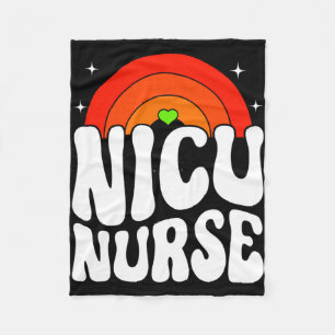Cobertor De Velo Groovy NICU Enfermeira Life NICU Squad Appreciação