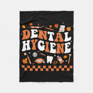 Cobertor De Velo Groovy Retro Dental Hygienist Dentist Queda