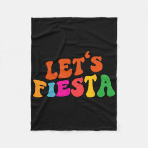 Cobertor De Velo Groovy Vamos Fiesta Funny Cinco De Mayo Women Men
