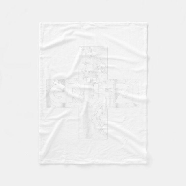 Cobertor De Velo Grüessech Swiss Saying Grüezi Schweiz  (Frente)