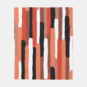 Cobertor De Velo Grunge brushstrokes apresenta um padrão geométri
