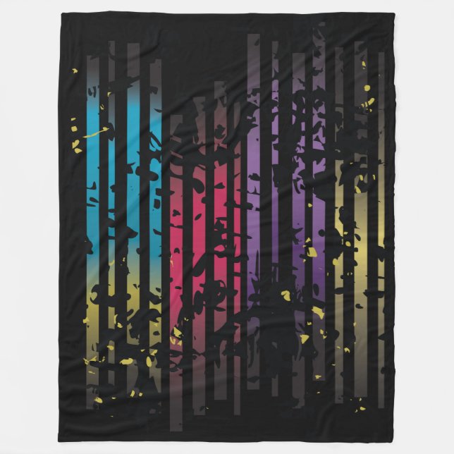 Cobertor De Velo Grunge Design Fleece Blanket (Frente)