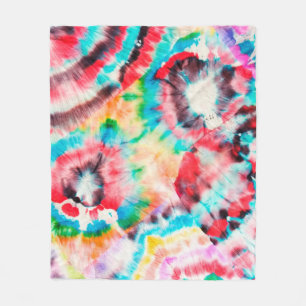 Cobertor De Velo Grunge Duro Vermelho. Shibori Pattern. Ouro Brush