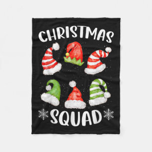 Cobertor De Velo Grupo Familiar de Natal Vinculando Pai Natal