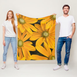 Cobertor De Velo Grupo Personalizado de Imagem do Flor Amarelo do S