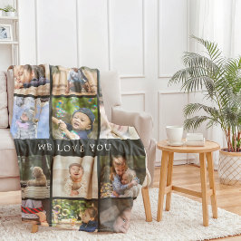 Cobertor De Velo Guarde Mãe Dia de as mães de Colagem de Fotos da A