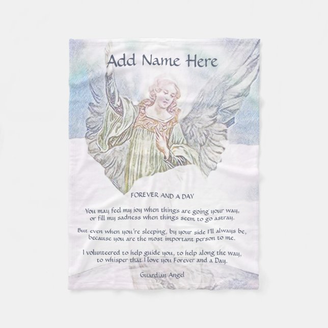 Cobertor De Velo Guardian Angel Blanket (Frente)