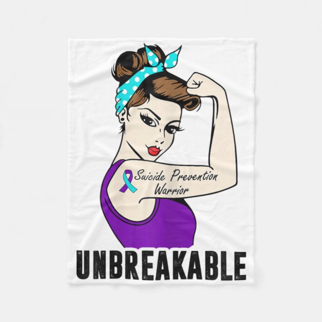 Cobertor De Velo Guerreiro de Prevenção ao Suicídio - Perfeito Str. (Frente)