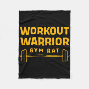 Cobertor De Velo Guerreiro de Workshop Bodybuilding Funny Gym Rat