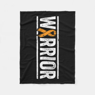 Cobertor De Velo Guerreiro - Fita de Consciência do Cancer Laranja