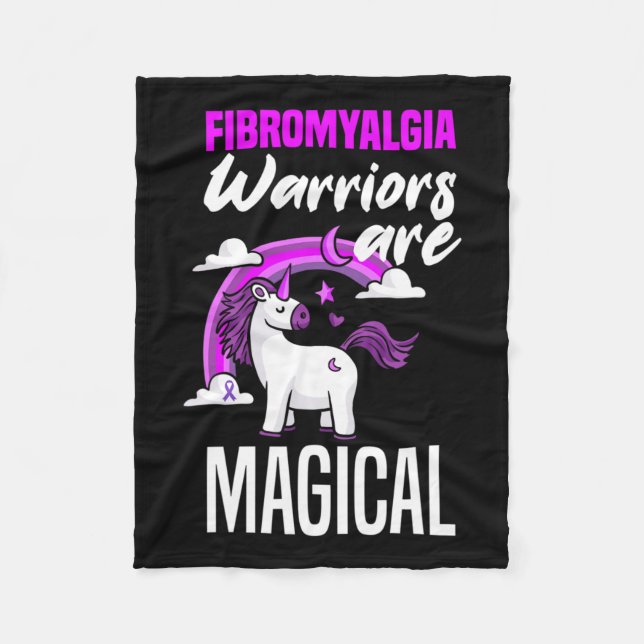 Cobertor De Velo Guerreiros de Fibromialgia São Fibromia Magia Unic (Frente)