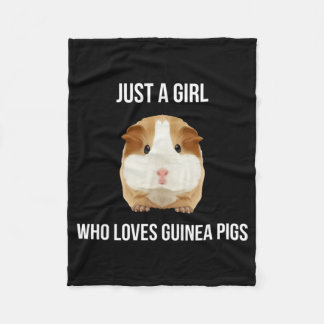 Cobertor De Velo Guinea Pig Just A Girl Loves Wheek