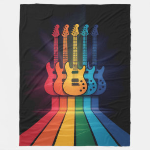 Cobertor De Velo Guitar Lover
