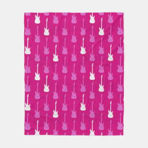 Cobertor De Velo Guitarra Elétrica Clássica Grungy bolinhas rosa br