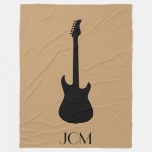 Cobertor De Velo Guitarra Negra Monográfica Castanho