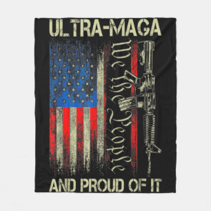 Cobertor De Velo Gun USA Flag Patriots Ultra MAGA E Orgulhoso Dele