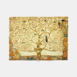 Cobertor De Velo Gustav Klimt A Árvore Da Vida Vintage Art Nouveau
