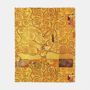 Cobertor De Velo Gustav Klimt Árvore da Vida: Art Nouveau Simbolist