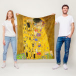 Cobertor De Velo Gustav Klimt é o famoso quadro Beijo<br><div class="desc">Gustav Klimt é a famosa pintura Beija Fleece Blanket. Famoso quadro de Gustav Klimt.</div>