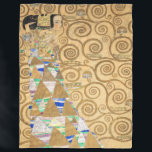 Cobertor De Velo Gustav Klimt - Expectativa, Frieze Stoclet<br><div class="desc">A Árvore da Vida,  Stoclet Frieze,  Esperança - Gustav Klimt,  Cartolina,  1909</div>