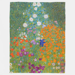 Cobertor De Velo Gustav Klimt - Jardim de Flores