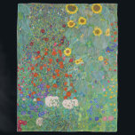 Cobertor De Velo Gustav Klimt - Jardim do País com Girassóis<br><div class="desc">Jardim do País com Girassóis/Jardim de Fazenda com Girassóis - Gustav Klimt em 1905-1906</div>