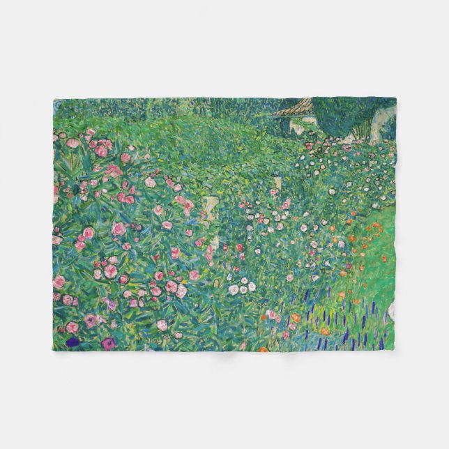 Cobertor De Velo Gustav Klimt - Paisagem do Jardim Italiano (Frente (Horizontal))