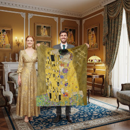 Cobertor De Velo Gustav Klimt Personalizado A Mensagem Do Amor Beij