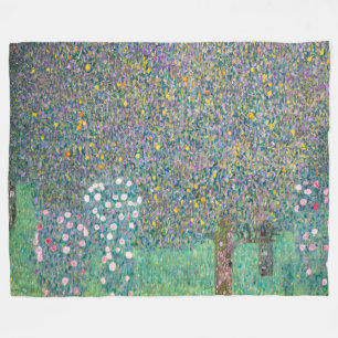 Cobertor De Velo Gustav Klimt - Roseiras sob as Árvores