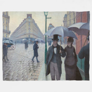 Cobertor De Velo Gustave Caillebotte - Rua de Paris; Dia Chuvoso