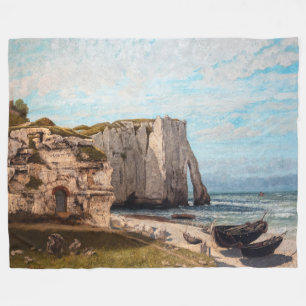 Cobertor De Velo Gustave Courbet - Cliff no Etretat após a tempesta