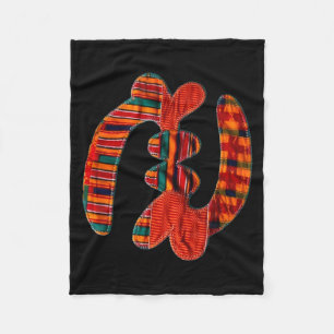 Cobertor De Velo Gye Nyame - Símbolo Africano do Tecido Kente Gana