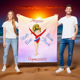 Cobertor De Velo Gymnast Eyes Gymnastics Design