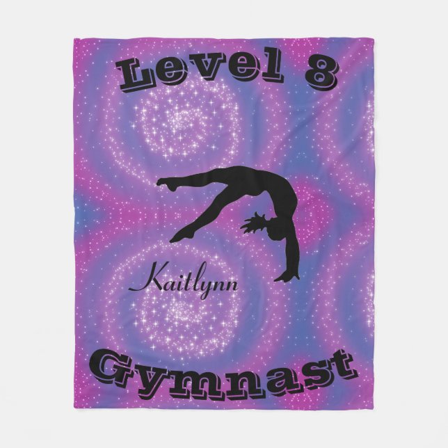 Cobertor De Velo Gymnast Level Fleece Blanket com o respectivo níve (Frente)